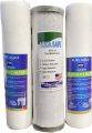 Pack of 3 Water Filtration OF AQUA SAFE Cartridges Replacement (2 PPF + CTO-10 Activated carbon ) size 10 Inch. 