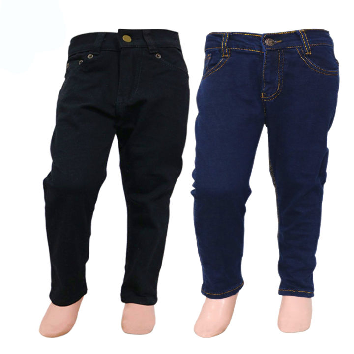 Pack Of 2 Basic Denim Jeans Pants For Boys