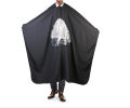 Hair Cutting Barber Cape with Window Phone Viewing Apron Stylist Gown   Hair Cutting  Apron  Barber Cutting Apron Hairstylist Saloon Beauticians Waterproof Gown Front-Back Cape. 