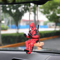Deadpool Doll Ornament Lovely Chic Swing Design Cartoon Decorate PVC Deadpool Car Hanging Ornament for Car. 