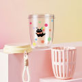 Cartoon Draining Fruit Cup Portable Salad Cup Breakfast Takeaway Picnic Yogurt Cup Portable Oat Cup Oats Snack Parfait Container. 