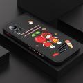 For Infinix Note 11/Note 12 G88/X663 Fashion Cherry Girl Design Side Design Phone Case Square Edge Pattern Liquid Silicone Casing Full Cover Camera Shockproof Protection Case. 