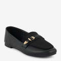 ECS Dual Buckle Flat Loafers For Women. 