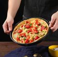 14",14 inch large Jumbo Size Non-stick Pizza Pan, Round Premium Bakeware, Black Easy Baking [1 piece only] Plate Pan Cook Pizza Pizza Pan Set Nonstick Pizza Pan Set Durable, high quality non stick coating High Temperature Resistance Extra large Size. 