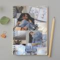 Black Pink-A4 & A5 Spiral Notebook. 