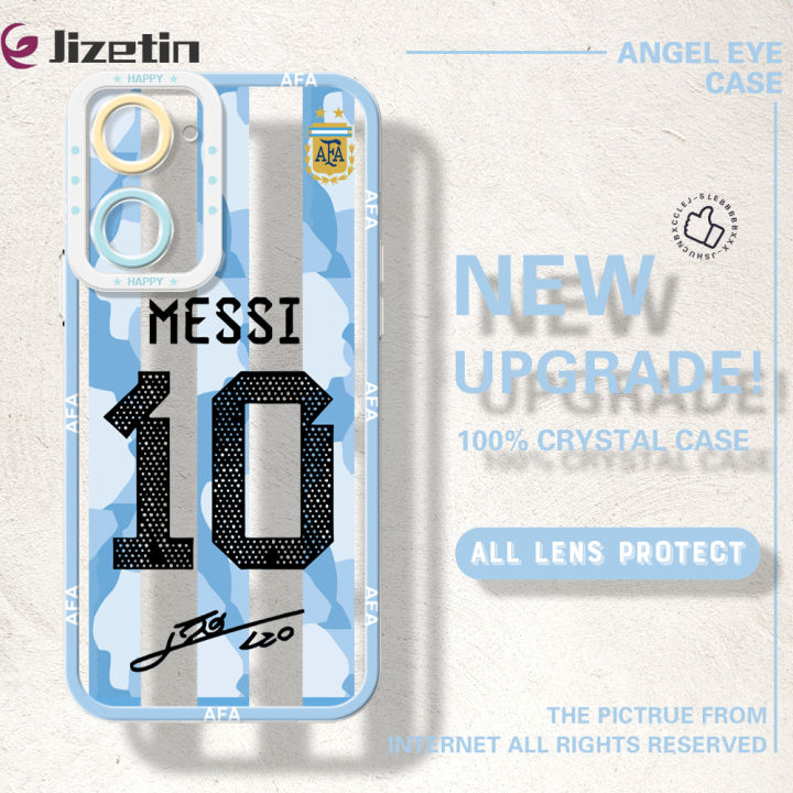 Jizetin for Vivo Y03 Y18 Y18e Back Cover Crystal Transparent Football Star For Boys Soft Full Camera Cover Protection Phone Cases