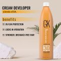 GK Hair Global Keratin Professional Creme 30 Volume Developer 33.8 Fl Oz for Coloring Bleach High-Performance Long Lasting Semi-Permanent Color Toner Dye. 