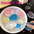 Kawaii Stress Relief Fidget Toy Ice Block Transparent Cube Squeeze Toy Mini Cat Paw Ice Cube Toys Party Favors. 