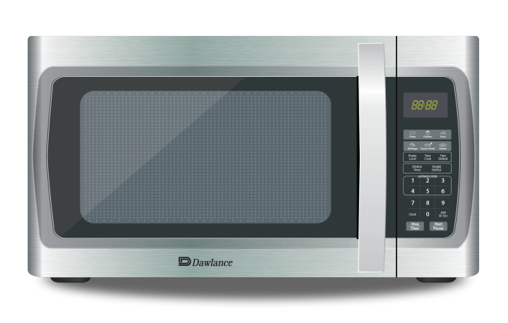 Dawlance Microwave DW-132S - Heating Oven with digital panel - 30 ltr-  Silver