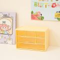 Space-Saving 6-Grid Mini Drawer Box for Desktop Storage. 