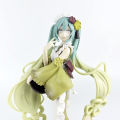 Anime Hatsune Miku Handmade Bafei Double Horsetail Dresses with Tan Color, Chuyin Beauty, Table Decoration Ornaments. 