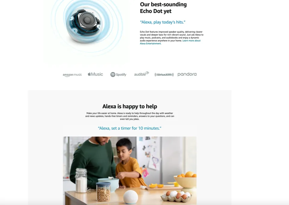 Echo Dot 5th Generation Smart speaker with clock and Alexa