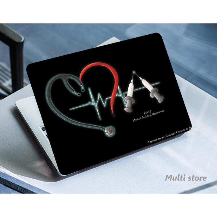 Doctor_ Laptop back cover / skin / sticker for girls / boys - Vinyl Sticker Decal - For All Laptops - Sizes 13 13.3 14.6 15 15.4 15.6 inches Laptop