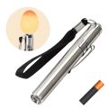 Stainless Steel Incubator Egg tester Egg Candling Lamp LED Super Cold Equipment Mini Keychain Poultry Incubation Hatching Flashlight For Incubator (With AAA Pencil Type Batteries). 