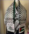 SKY FLAG Palestine scarf 14x130cm Scarf Printing Satin Palestinian national day Scarves palestine shawl Palestinian Flag Scarf. 