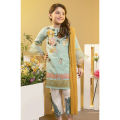 Kids Summer Collection - 3Pcs Unstitched Casual/Formal Wear Little Girl Dress in Lawn - JC-3. 