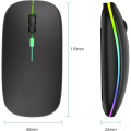Wireless Mouse Gaming Mouse Backlight USB Compatible RGB Rechargeable Mice Silent Backlit Ergonomic Gaming Mouse for Laptop PC. 