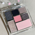 New 7 Colors Sweet Cool Smoked Eyeshadow Palette Pink-black Hot Girl Glitter Pearly Shadow Eyes Korean Makeup Pallet Cosmetics. 