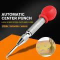 2Pcs HSS Center Punch Stator punching Automatic Center Pin Punch Spring Loaded Marking Drilling Tool. 
