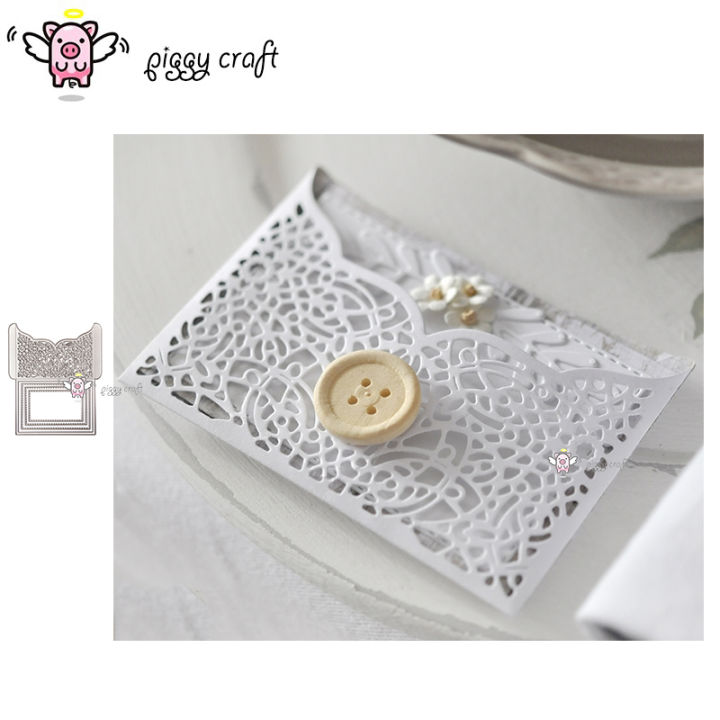 Piggy Craft Metal Cutting Dies Cut Die Mold 2019 Lace Envelope