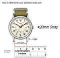 20mm Solid Stainless Steel (80 grams) Band Chain By Kaliber  | Strap for Haylou Rs4 / Mibro Lite / Active watch / & other 20mm watches  with Pins. 