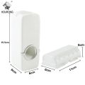 Automatic Toothpaste Dispenser With Five Toothbrush Holder Stand Wall Mount Bathroom Toothbrush Family Sets. 