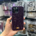 14 Pro Max Cover Swarovski Glam Crystal Phone Case Deep Purple - Luxury Cover For Iphone. 