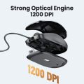 UGREEN USB Wired Mouse 1200 DPI Optical Computer Mouse Ergonomic Design with 1.5m Wire Mice for Laptop, Chromebook, PC. 