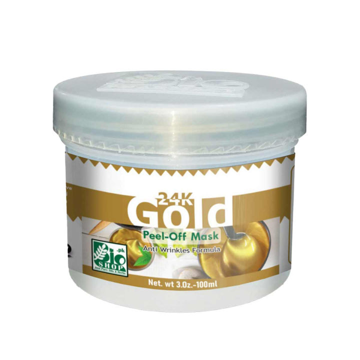 Bio Shop™ Gold 24K Peel-off Mask For Anti Wrinkle Skin 100ml