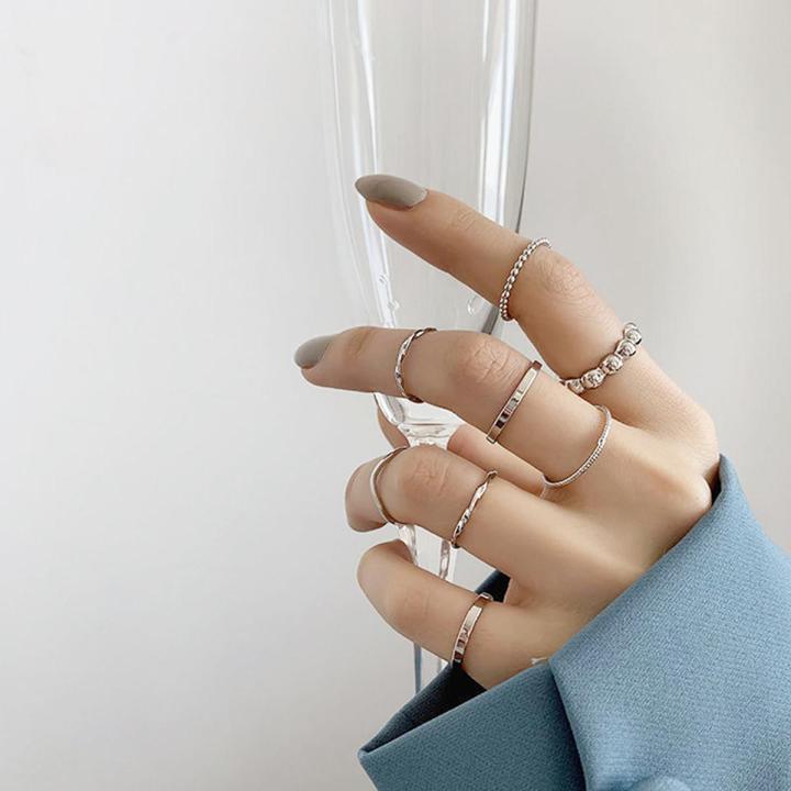 Rings Set Original Design Gold Round Hollow Geometric Ring for Women Fashion