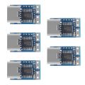 5 PCS PDC004-PD PD Decoy Module USB-C PD 20V DC Fixed Voltage Trigger Module 5A Type-C Female Input for Notebook. 
