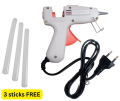 HENGLIDA Heavy Duty Hot Glue Gun with 3 Free Glue Sticks, 25w Heating Hot Melt Silicone Glue Gun Crystal Clear Transparent - 220v Thermostat. 