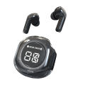 2024 Transparent series TWS Bluetooth earbuds Large screen digital breathing light listening to music. 