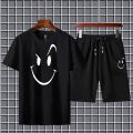 New trendy smile printed tend shorts tracksuit soft & comfortabl fabric tracksuit for men and boys. 