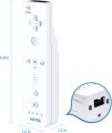 VOYEE Wii Remote Controller, Wii Controllers Built in 3-Axis Motion Plus, Wireless Gaming Controller Compatible with Nintendo Wii/Wii U Console - with Silicone Case | Wrist Strap (White). 