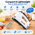 Electric Egg Beater Hand Mixer, Cake Baking Mixer, Handheld Kitchen Mixer, Egg Whisk & Cream Beater for Cake Batter, Cream Whipping & Dough Mixing. 