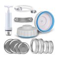vacuum sealer for jars-1 x Mason Jar Sealer Vacuum Kit-White &. 