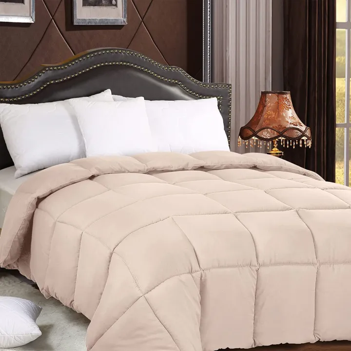 Utopia%20-%20Comforter%20King%20Queen%20Twin%20White%20All%20Season%20Plush%20Siliconized%20Fiberfill%20Duvet%20Insert%20Box%20Stitched%20-%20Image%202