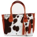 Real Cowhide Leather Tote Bag Handbag Large | Real Cowhide Leather Woman Bags. 