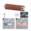 M.2 2280 SSD Heat Sink for Dell Laptop G15 5510 5511 5515 M.2 Interface SSD Hard Drive Heat Sink. 