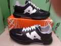 Black and white joggers shoes sneakers for men runnning, jym, sports shoes. 
