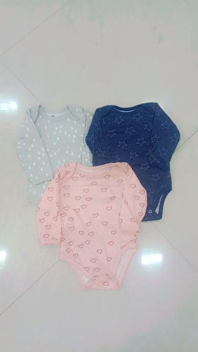 Baby Printed Rompers Full Sleeves Without Leggey