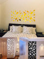 12pcs/set 3D Self Adhesive Stones Elliptical Mirror Acrylic Wall Stickers Pebble Decals ornaments. 