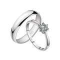 Beautiful Ring Set for Girls and Boys | Best Couples Silver Rings | 2 pieces set for Couples To Gift Each other on special occasions. 