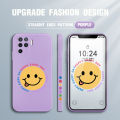 Jizetin for OPPO F19 Pro / A94 Case Personality Cartoon Smiley Emoticon Pack Phone Case Soft Thin Liquid Silicone Creative Phone Protective Case. 