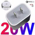 iPhone 20W Original Charger with Type-C to Lightning Cable Fast Charging Adapter. 