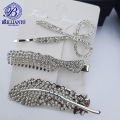 Pack of 3 Diamond Metal Hair Clips Hair Pins Fancy Stylish for Girls Comb Scissor Feather Style Golden and Silver. 