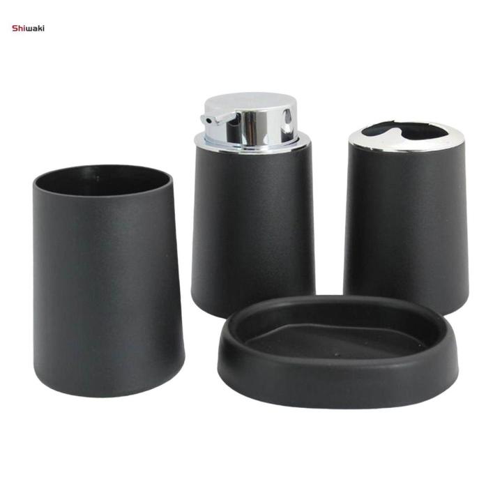 Bathroom Soap Dispenser Set Countertop Bathroom Accessories Set for Housewarming Hotel