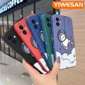 YIWESAN For iPhone 5 5s 5e Case Cartoon Space Penguin Thin New Design Soft Phone Cases Thin Side Square Edge Casing Pattern Silicone Softcase Cover Shockproof Protection Cases. 