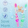 Pack of 6 - SUPER SOFT TOOTHBRUSHES FOR KIDS AND JUNIORS - CUTE TOOTH BRUSHES CARTOON SHAPED. 